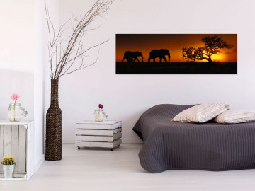 Tablou - Elephant Family (Orange) - Img 4
