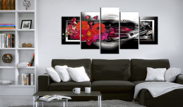Tablou - Gerberas on black background - Img 4