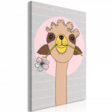 Tablou - Happy Llama (1 Part) Vertical - Img 2