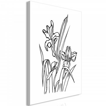 Tablou - Love Irises (1 Part) Vertical - Img 2
