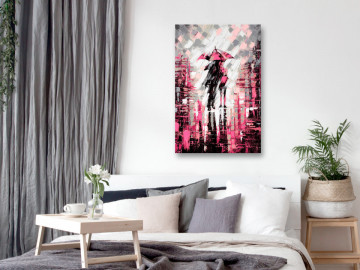 Tablou - Lovers in Colour (1 Part) Vertical Pink - Img 2