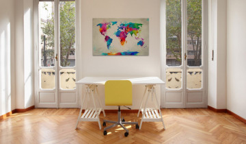 Tablou - Map of the world - an explosion of colors - Img 2