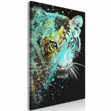 Tablou - Mint Tiger (1 Part) Vertical - Img 1