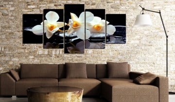 Tablou - Orchids with orange accent - Img 4