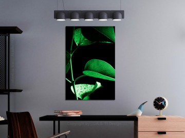 Tablou - Plant in Black (1 Part) Vertical - Img 2