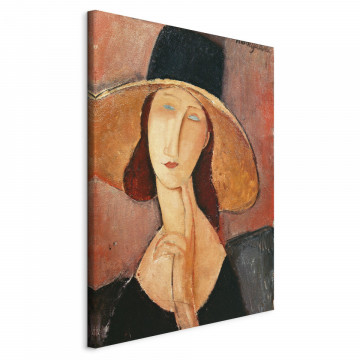 Tablou - Portrait of Jeanne Hebuterne in a Large Hat - Img 1
