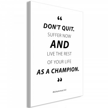 Tablou - Quote - Muhammad Ali (1 Part) Vertical - Img 2