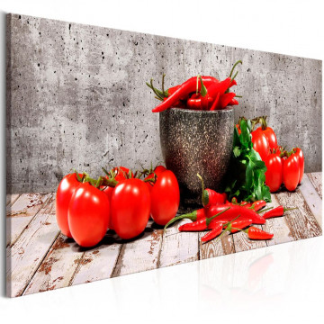 Tablou - Red Vegetables (1 Part) Concrete Narrow - Img 1