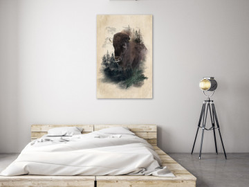 Tablou - Stately Buffalo (1 Part) Vertical - Img 2