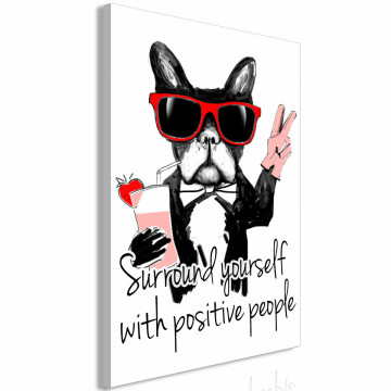 Tablou - Surround Yourself With Positive People (1 Part) Vertical - Img 1