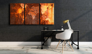 Tablou - World Map: Old Rust - Img 4