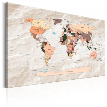 Tablou - World Map: Stony Oceans - Img 1