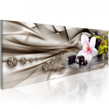Tablou - Zen composition: orchid, bamboo and stones - Img 1