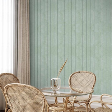 Tapet - Delicate Wood - Vertical stripes in a pastel green shade. - Img 7