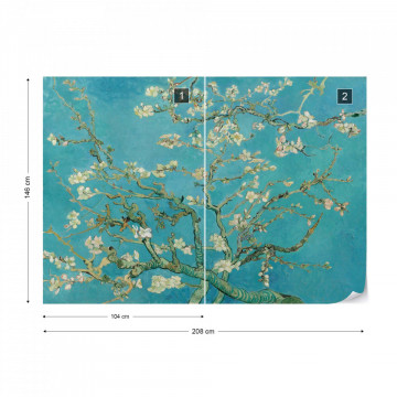 Van Gogh Blossoms in Turquoise - Img 14