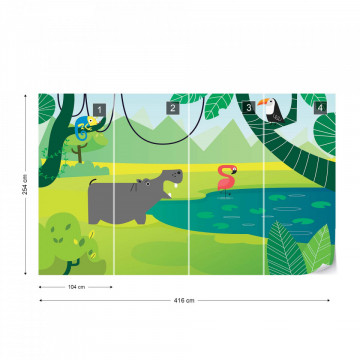 Fototapet - Bălăceală la Zoo 16