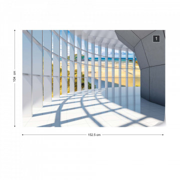 Fototapet - Beach 3D Modern Architecture - Img 10