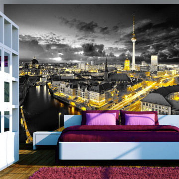 Fototapet - Berlin at night - Img 1