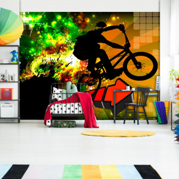 Fototapet - Bicycle Tricks - Img 1