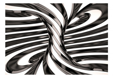 Fototapet - Black and white swirl - Img 2