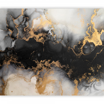 Fototapet - Explozii aurii - un model abstract inspirat de marmură - Img 2