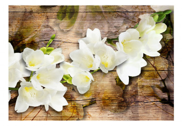 Fototapet - Freesia on Wood - Img 2