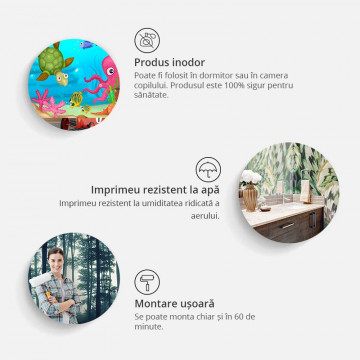 Fototapet - Hartă minimalistă pentru camera copiilor - Img 4