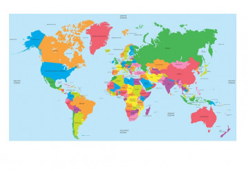 Fototapet Political World Map - Img 2