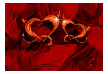 Fototapet - Two hearts - Img 2