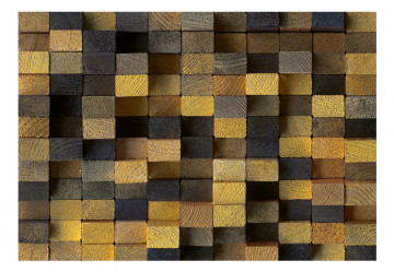 Fototapet - Wooden cubes - Img 4