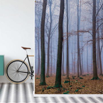 Misty Forest Photo Wallpaper Wall Mural - Img 18