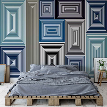 Modern Abstract Pattern Photo Wallpaper Wall Mural - Img 1