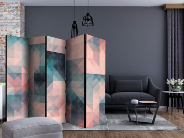 Paravan - Pixels (Green and Pink) II [Room Dividers] - Img 2