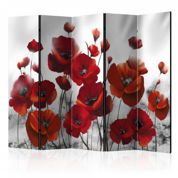Paravan - Poppies in the Moonlight II [Room Dividers] - Img 1