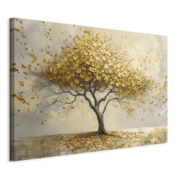 Tablou - A golden tree, a painterly interpretation of the zen motif - Img 1