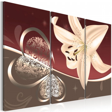 Tablou - Abstraction with lily - triptych - Img 1