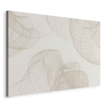 Tablou - Beige shapes on a light background - Img 1