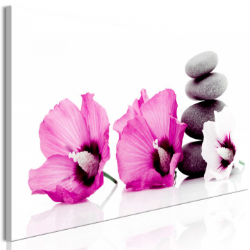Tablou - Calm Mallow (1 Part) Narrow Pink - Img 1