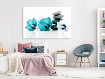 Tablou - Calm Mallow (1 Part) Wide Turquoise - Img 2