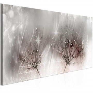 Tablou - Drops of Dew (1 Part) Pink Narrow - Img 1