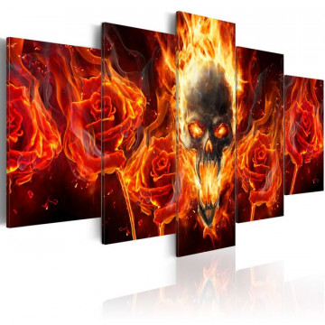 Tablou - Fiery skull - Img 1