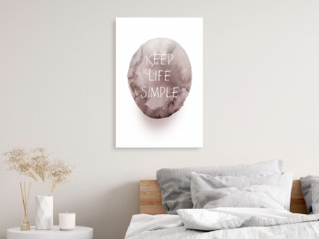 Tablou - Keep Life Simple (1 Part) Vertical - Img 2