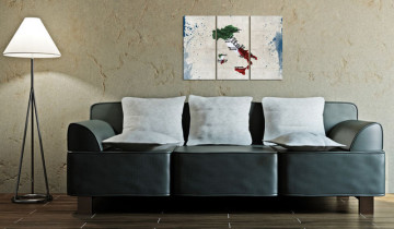Tablou - Map of Italy - triptych - Img 4
