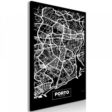 Tablou - Negative Map: Porto (1 Part) Vertical - Img 2