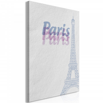 Tablou - Paris in Watercolours (1 Part) Vertical - Img 2
