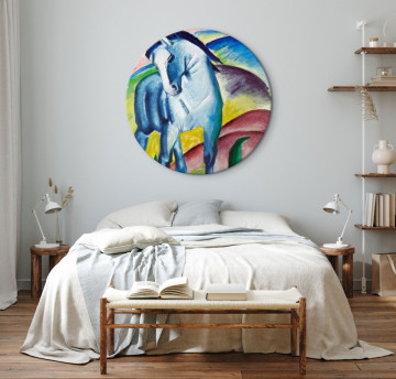 Tablou rotund - Blue Horse (Franz Marc) - Img 2