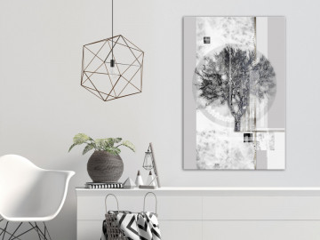 Tablou - Silver Tree (1 Part) Vertical - Img 1
