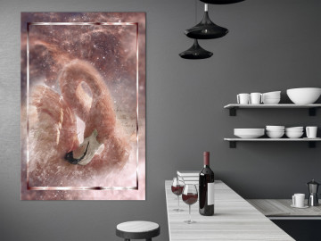 Tablou - Space Flamingo (1 Part) Vertical - Img 2