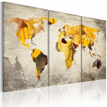 Tablou - Sunny continents - triptych - Img 1