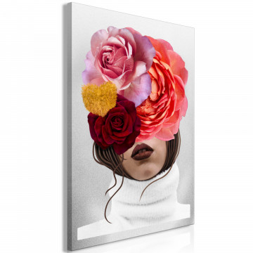 Tablou - White Turtleneck (1 Part) Vertical - Img 1
